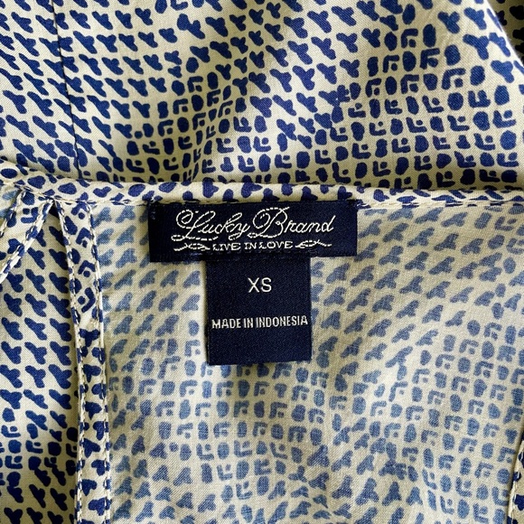 Lucky Brand rayon tank blouse Size XS NWOT! - Picture 7 of 12